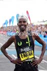 Mo Farah after winning the mens 2014 BUPA Great North Run. Photo: David T. Hewitson/Sports for All Pics